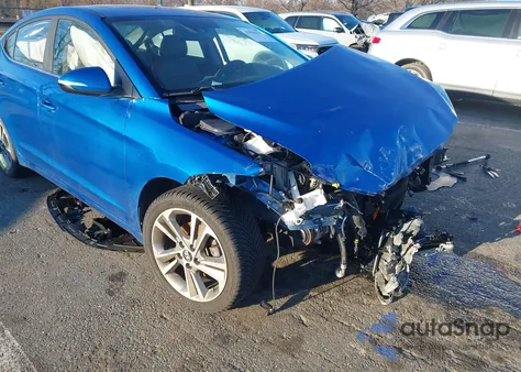 2018 Hyundai Elantra Limited из США, поврежденный, VIN 5NPD84LF6JH287043